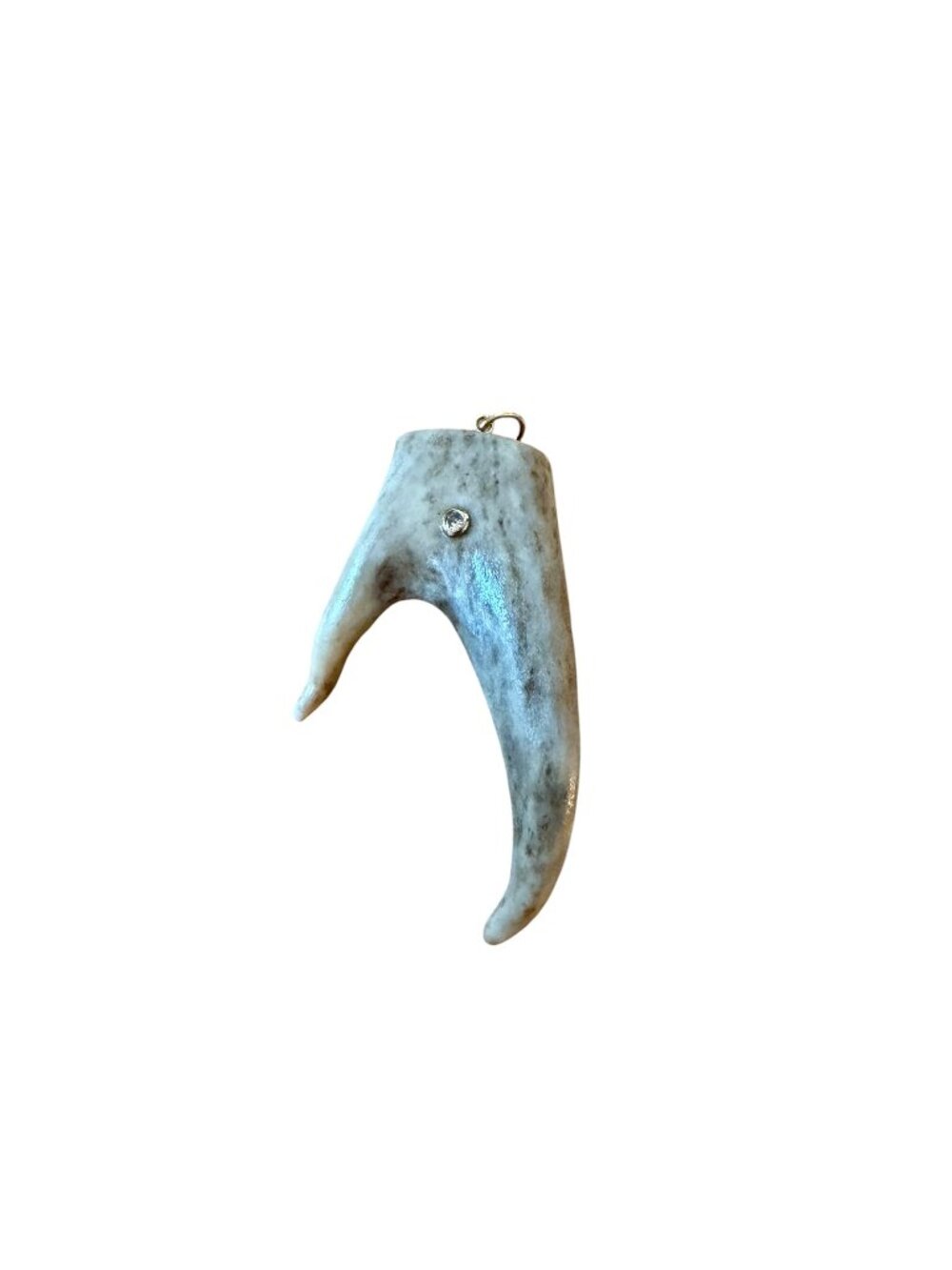S. Carter Designs 14k Double Fork Antler Charm